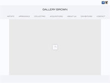 Tablet Screenshot of gallerybrown.com